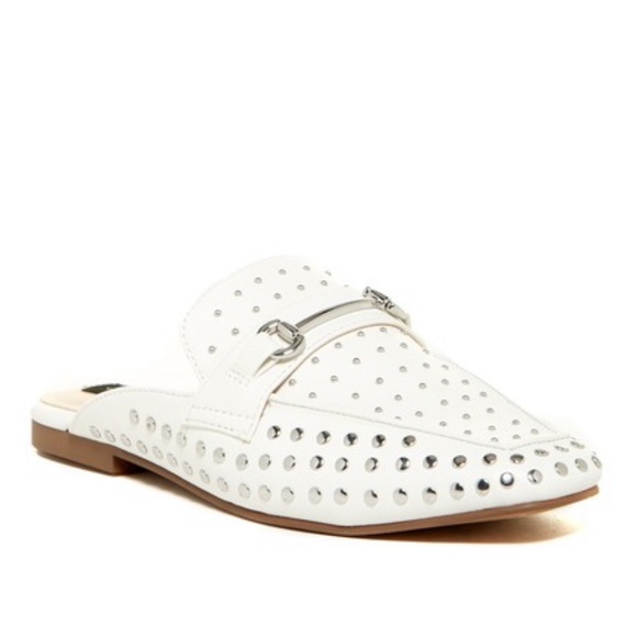 steve madden white mules